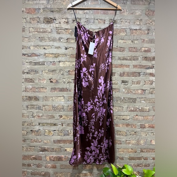 Reformation Joanne Strapeless silk midi dress - Picture 8 of 10